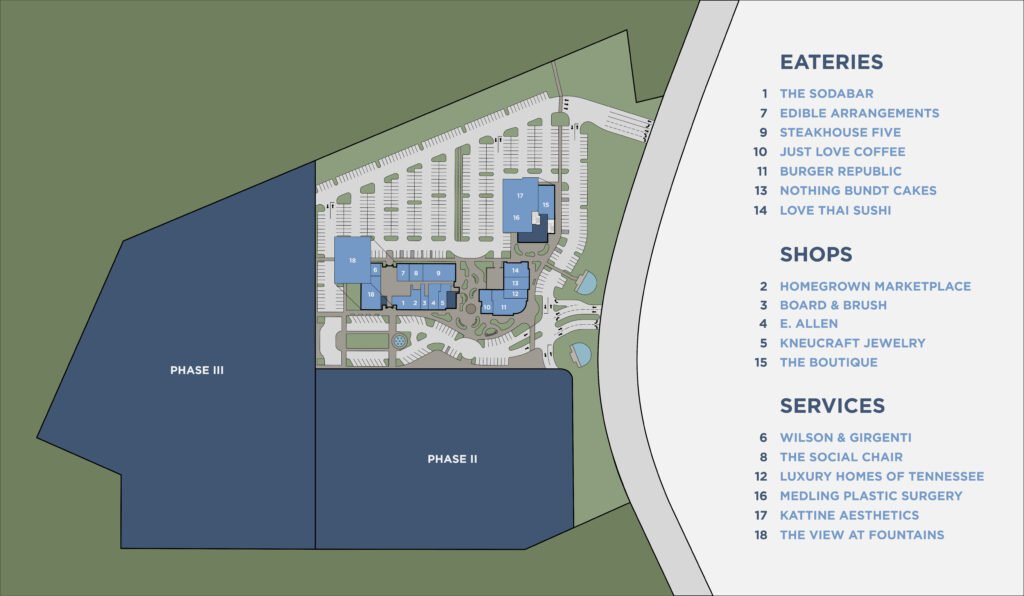 Fountains Campus Map